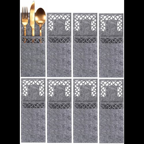 Cutlery Cover Set (8 pcs) (KF357 Grey x2)
